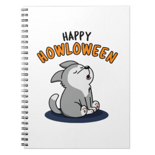Carnet Joyeux Howloween Funny Chien Pun