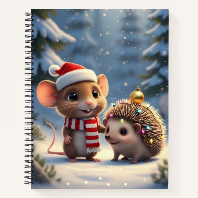 Carnet Joyeux Noël de la petite forêt (Devant)