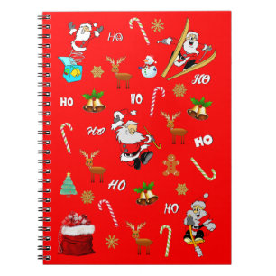 Carnet Joyeux Noël Nice Naughty 25 décembre Noël