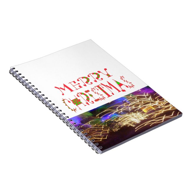Carnet Joyeux Noël Texte Motif Design : Art Festif (Côté Droit)
