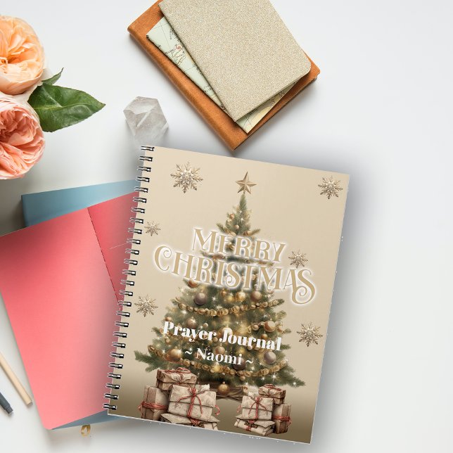 Carnet Joyeux Noël traditionnel Antique Or Chaud (Créateur téléchargé)