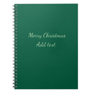Carnet Joyeux Noël vert plaine solo arrière - plan vacanc