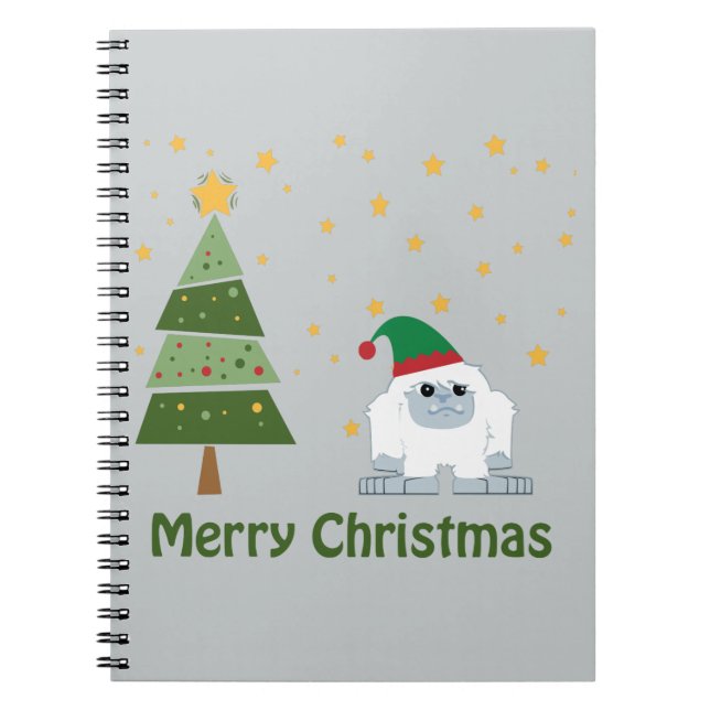 Carnet Joyeux Noël Yeti (Devant)