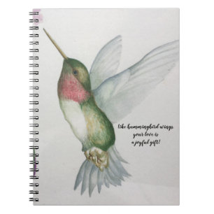 Carnet Joyful Gift Hummingbird Wings Mothers Day Notebook