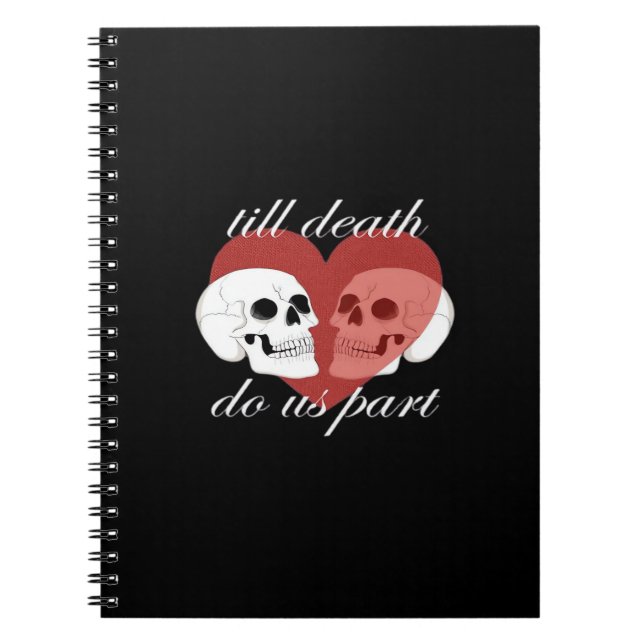 Carnet Jusqu'à ce que la mort nous sépare Citation crâne  (Devant)