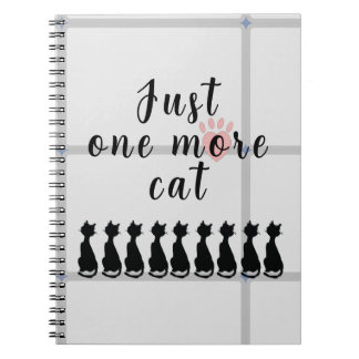 Carnet Just One More Cat - Spiral Photo Notebook