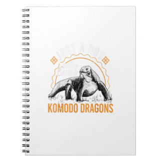Carnet Juste un garçon qui aime Komodo Dragons Komodo Dra