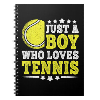 Carnet Juste un garçon qui aime le tennis amateur de tenn
