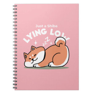 Carnet Juste un Shiba allongé bas : mignonne conception S