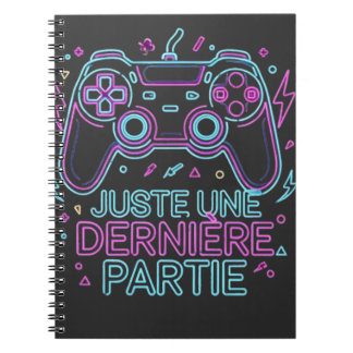 Carnet Juste Une Dernière Partie Gamer Notebook - Retro