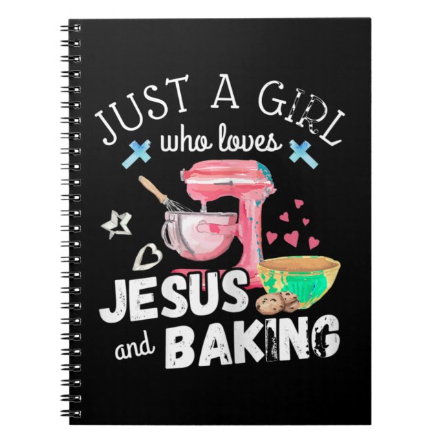 Carnet Juste Une Fille Qui Aime Jésus Et La Cuisson - Drô (Devant)