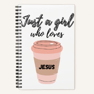 Carnet Juste une fille qui aime Jésus Journal/Dévotion
