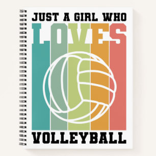 Carnet Juste une fille qui aime le volleyball