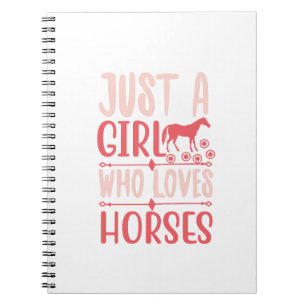 Carnet Juste une fille qui aime les chevaux