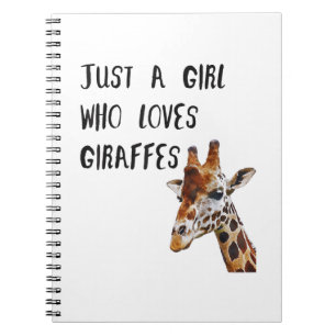 Carnet Juste Une Fille Qui Aime Les Giraffes Mignonne Gir