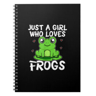 Carnet Juste une fille qui aime les grenouilles | Cadeau 