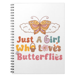 Carnet Juste une fille qui aime les papillons
