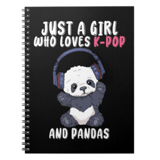 Carnet K Pop Cadeaux Filles Femmes Musique Panda Coréen P