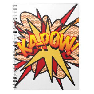 Carnet KA-POW Fun Retro Comic Book Pop art