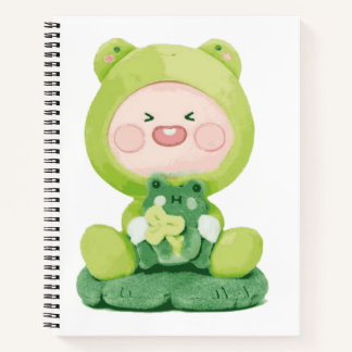 Carnet KaKao Friends - Green Vacation Frog Apeach