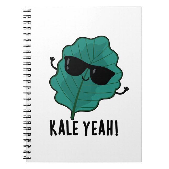 Carnet Kale Yeah Drôle de jeu de mots sur les légumes  (Devant)