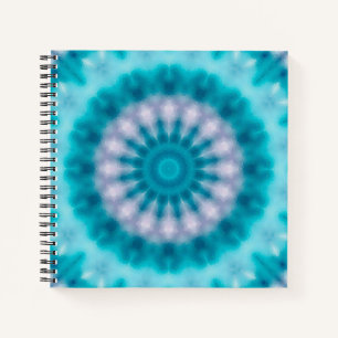 Carnet Kaléidoscope bleu ciel