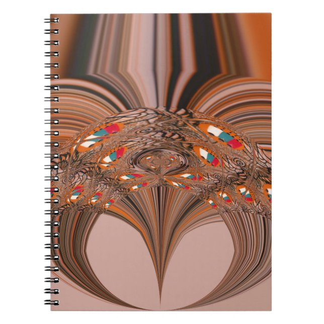 Carnet Kaleidoscope noir africain Design d'impression (Devant)
