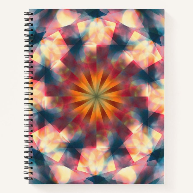 Carnet Kaleidoscopique Prismatique Mandala (Devant)