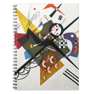 Carnet Kandinsky Sur Blanc Deux Peintures Abstraites