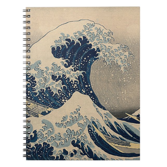 Carnet Katsushika Hokusai. La Grande Vague au large de Ka (Devant)