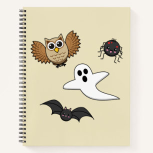 Carnet Kawaii Creepy Night Creatures Set