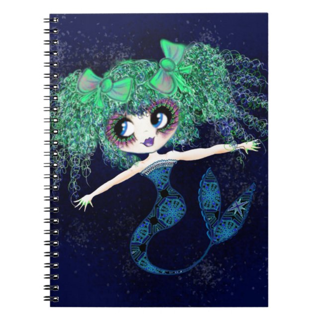 Carnet Kawaii Mermaid si mignon (Devant)