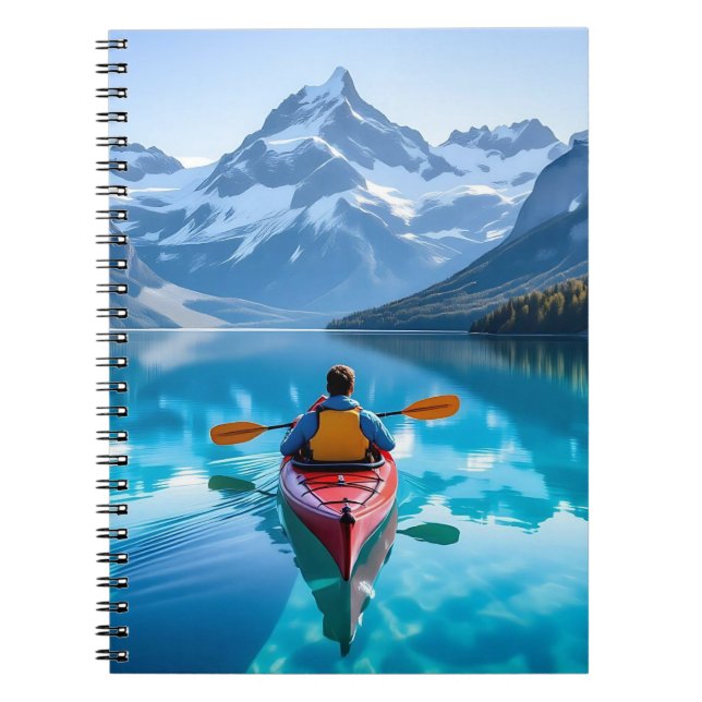 Carnet  Kayaking in Mountains  Beautiful Nature (Devant)