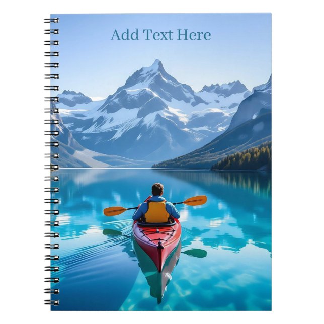 Carnet  Kayaking in Mountains Personalized (Devant)