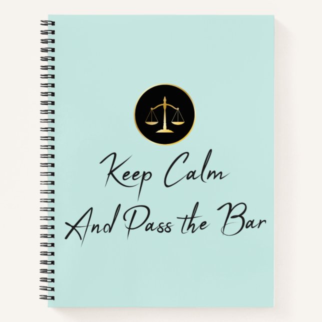 Carnet Keep calm. Passez la barre. (Devant)