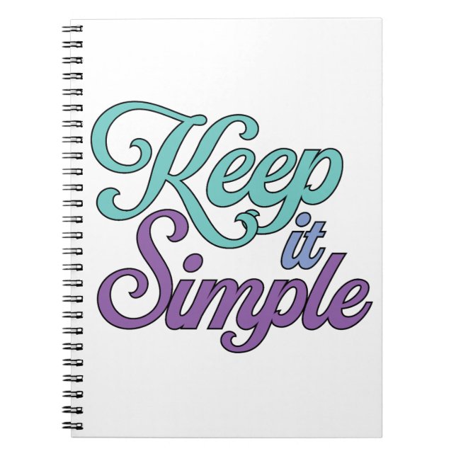 Carnet Keep It Simple Notebook (Purple) (Devant)