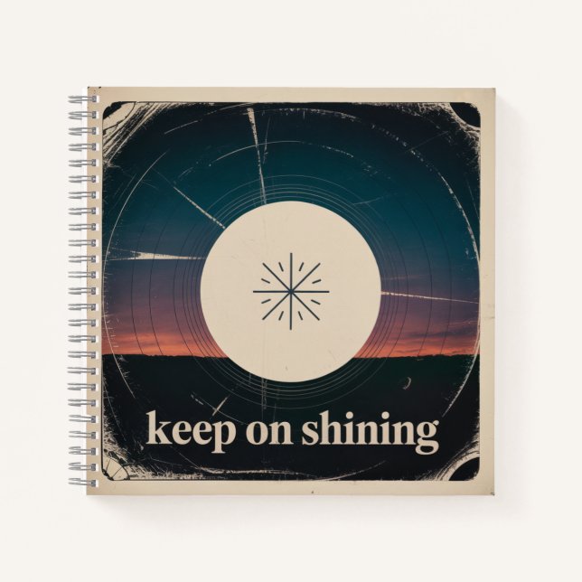 Carnet Keep On Shining (Devant)