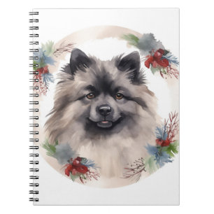 Carnet Keeshony Christmas Wreath Festive Pup