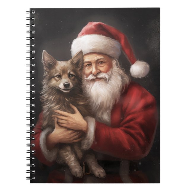 Carnet Kelpie australienne avec Noël au Père Noël (Devant)