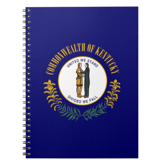 Carnet Kentucky : Drapeau d'État américain du Commonwealt (Devant)