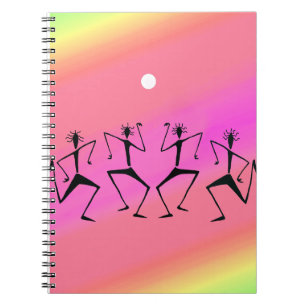 Carnet Kenya, African Art, Rainbow Party