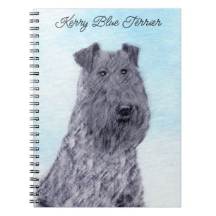 Carnet Kerry Blue Terrier peinture mignonne Chien d'origi