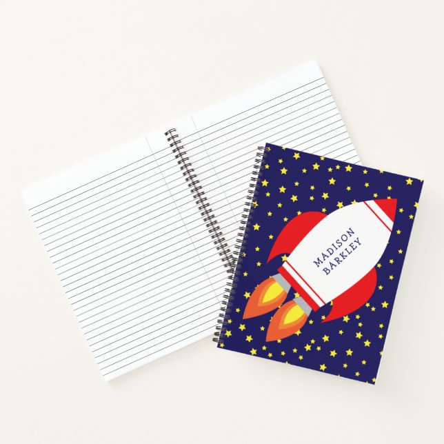 Carnet Kids Rocket Navire Espace Extérieur Cute (Intérieur)