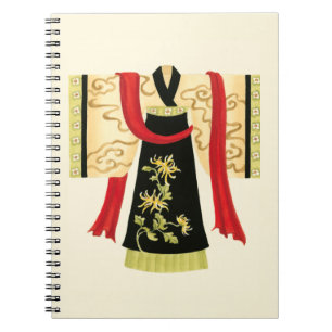 Carnet Kimono japonais traditionnel avec imprimé floral