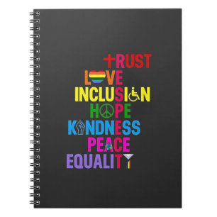 Carnet Kindness Peace Equality Love Inclusion Hope