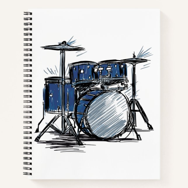 Carnet Kit tambour Sketch Music (Devant)