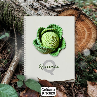 Carnet Kitschy Modern Granny Garden Crochet Nom du chou