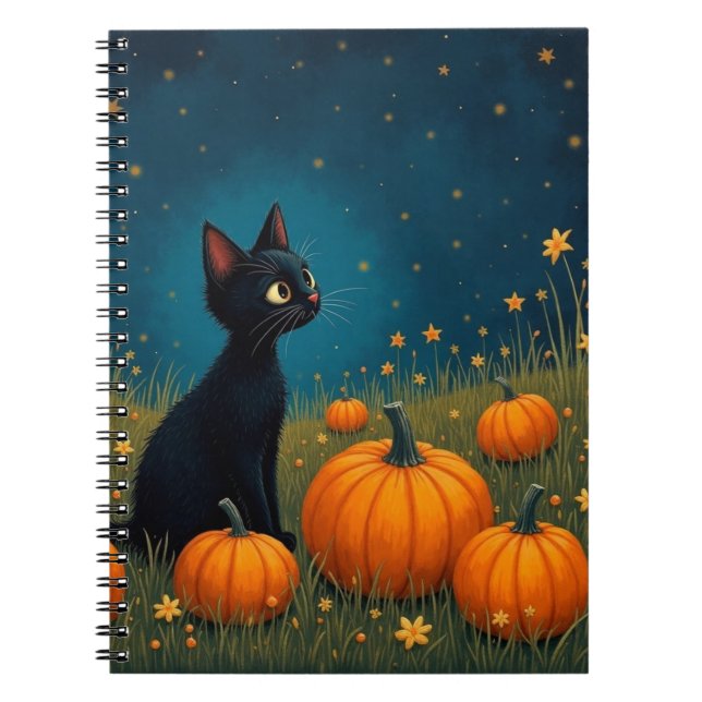 Carnet Kitten avec Citrouille (Devant)