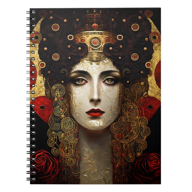 Carnet Klimt Inspirée Déesse Reine (Devant)