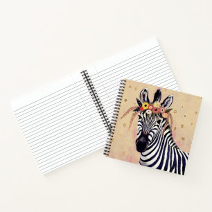 Carnet Klimt Zebra   Orné De Fleurs